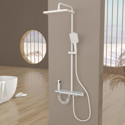 brass bathroom shower rain surface mounted shower shower with top spray shower set lm2605