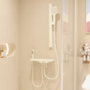 simple style roofless shower set hotel engineering shower faucet with spray gun bath set lm2609