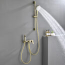 brass household bathroom hot and cold storage table can be raised and lowered multifunctional rain shower sprinkler set lm2604