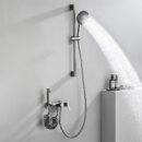 brass household bathroom hot and cold storage table can be raised and lowered multifunctional rain shower sprinkler set lm2604