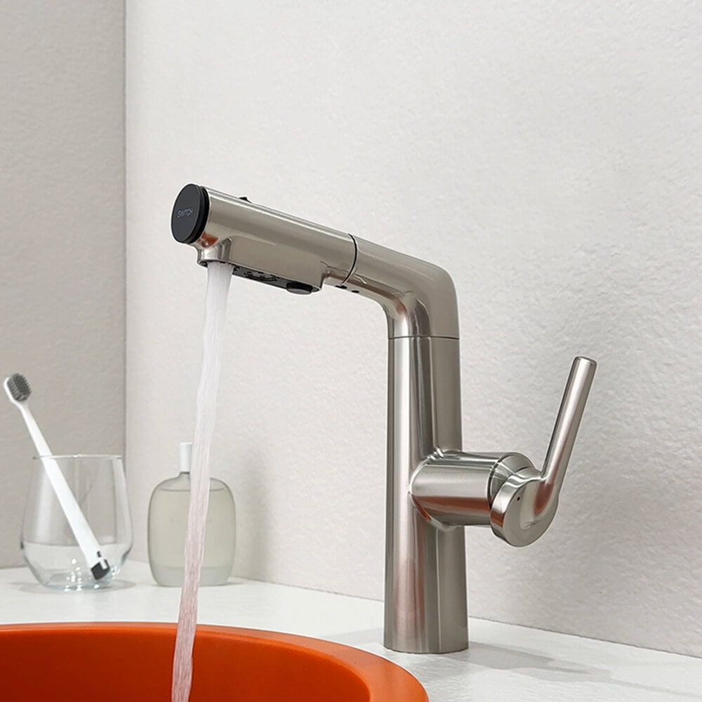 Basin faucet bathroom household sink washbasin multifunctional pull-out Nordic style faucet MP2607