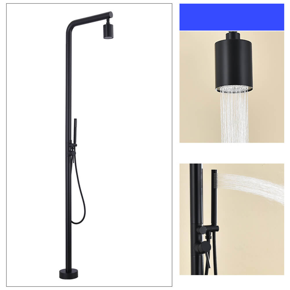 Dual-function black cylindrical nozzle