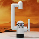 Colorful Geek Buddy 360° Rotatable Robot Arm Basin Faucet - Image 2